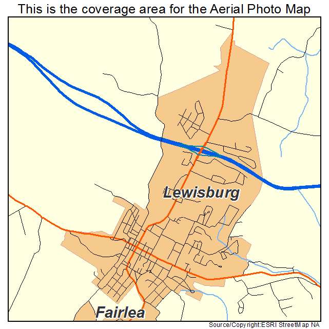 Lewisburg, WV location map 