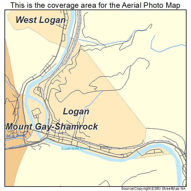 Logan, WV location map 