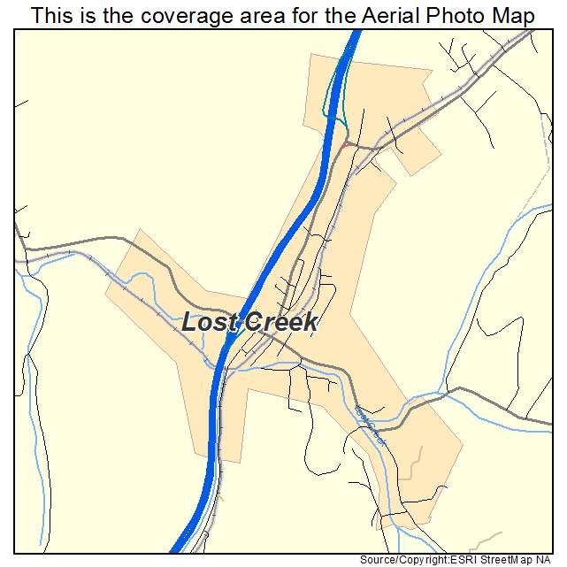 Lost Creek, WV location map 