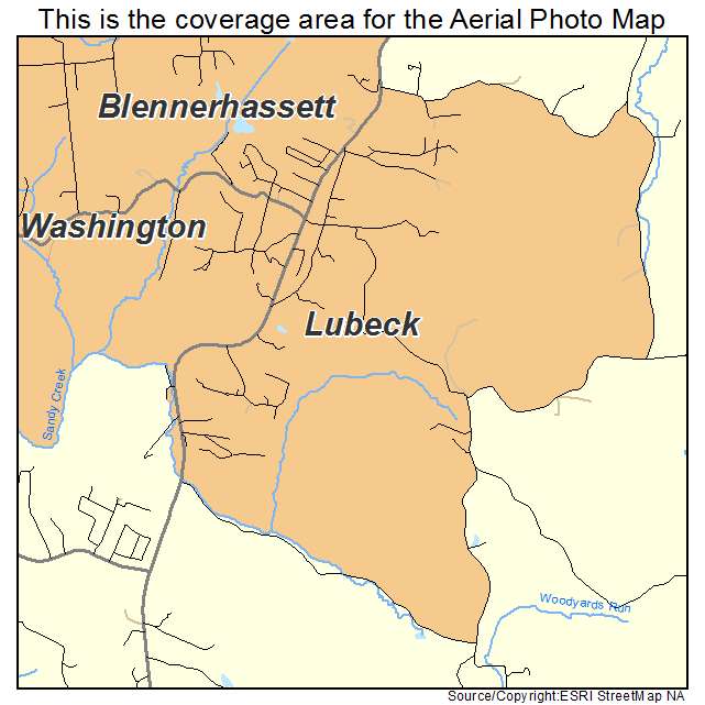 Lubeck, WV location map 