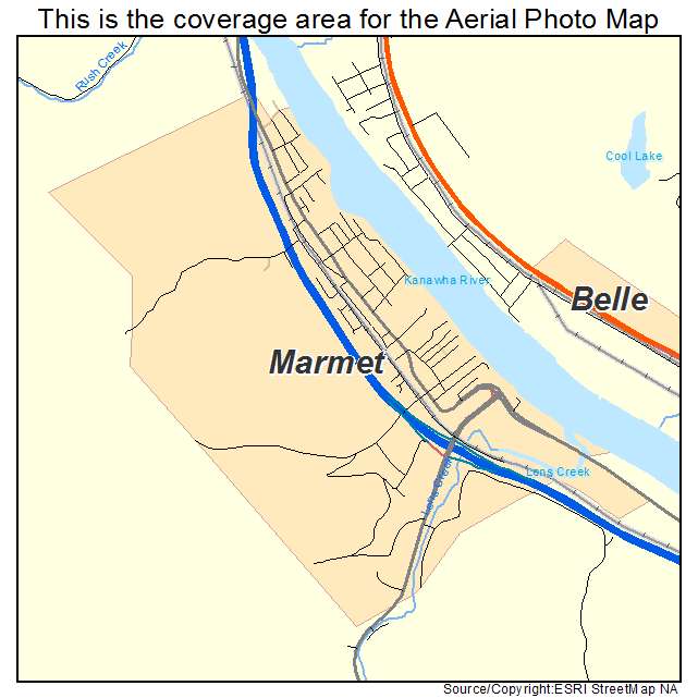 Marmet, WV location map 
