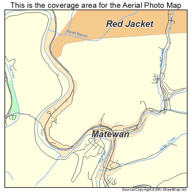 Matewan, WV location map 