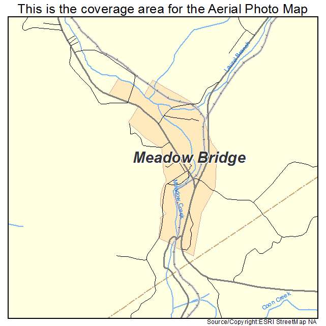 Meadow Bridge, WV location map 