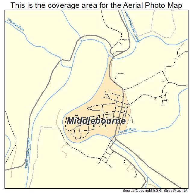 Middlebourne, WV location map 