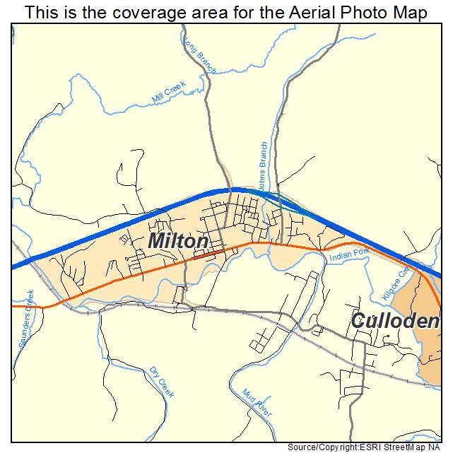 Milton, WV location map 