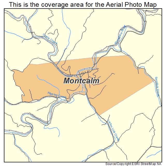 Montcalm, WV location map 