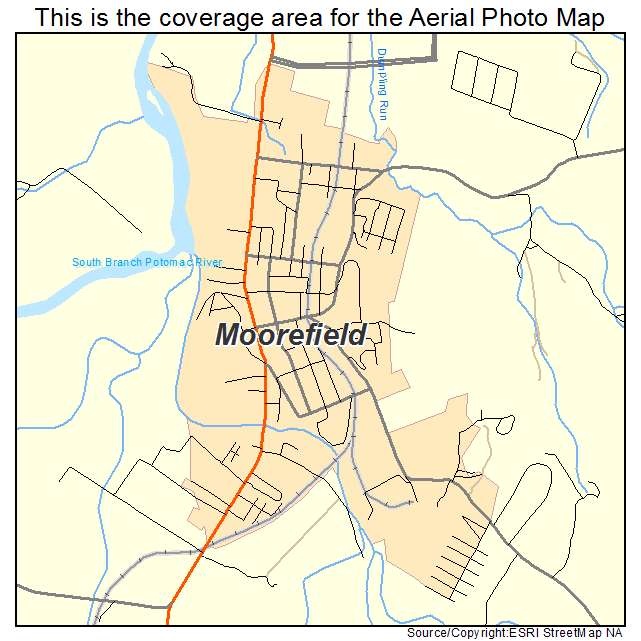 Moorefield, WV location map 