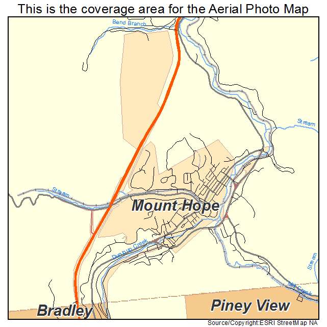 Mount Hope, WV location map 