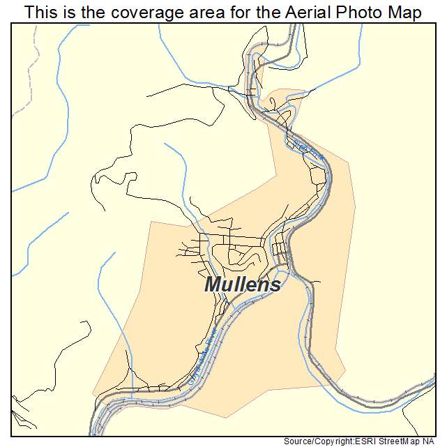 Mullens, WV location map 