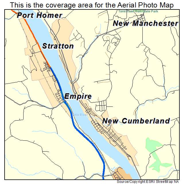 New Cumberland, WV location map 