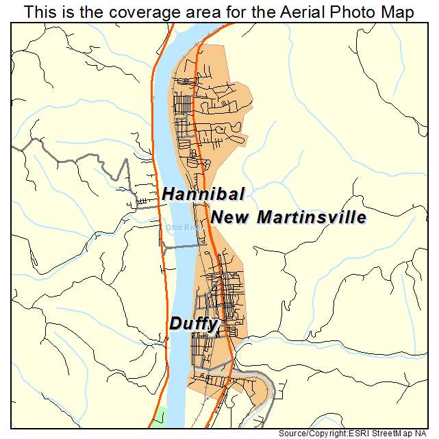 New Martinsville, WV location map 