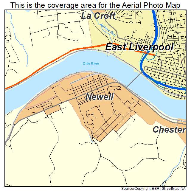 Newell, WV location map 