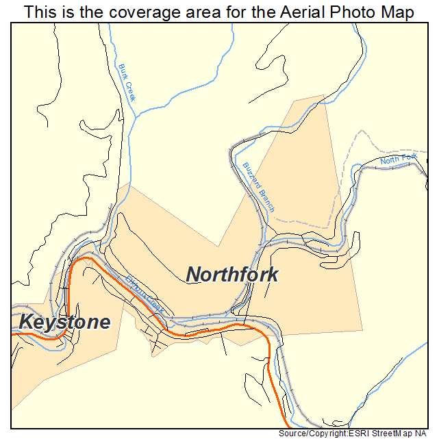 Northfork, WV location map 