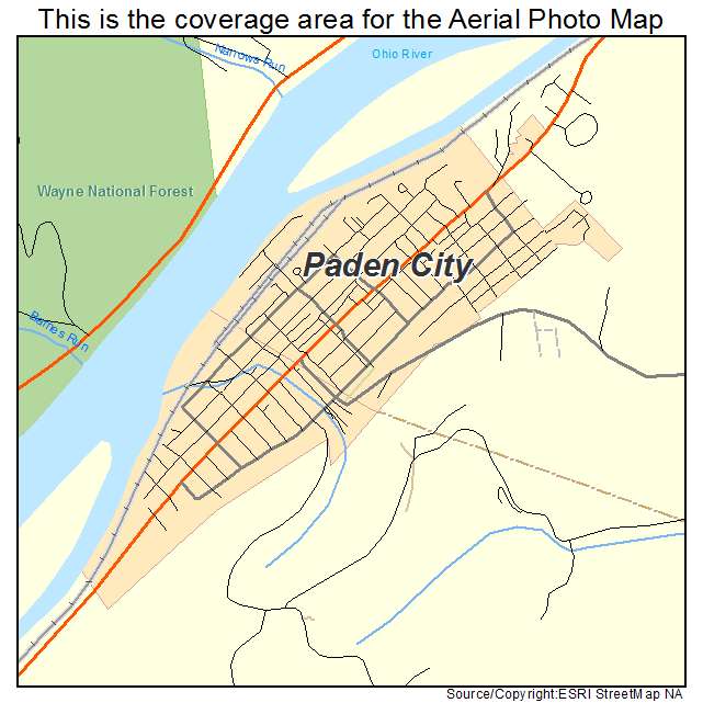 Paden City, WV location map 