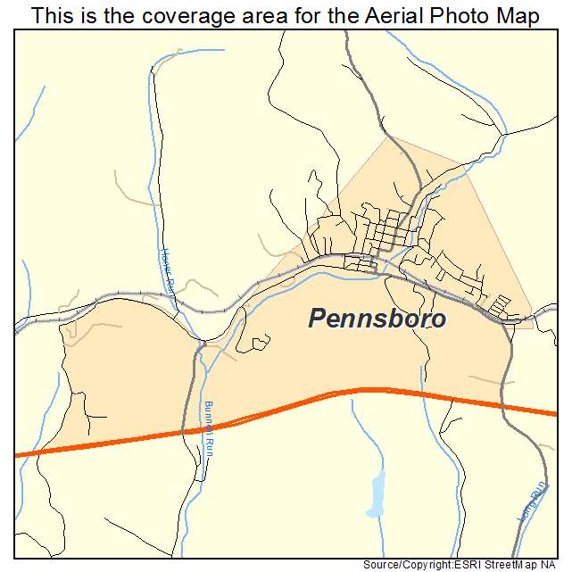 Pennsboro, WV location map 