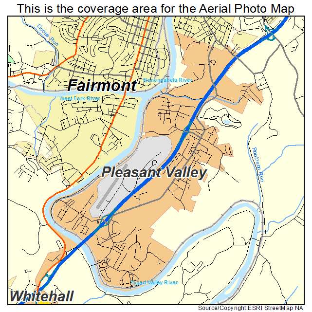 Pleasant Valley, WV location map 