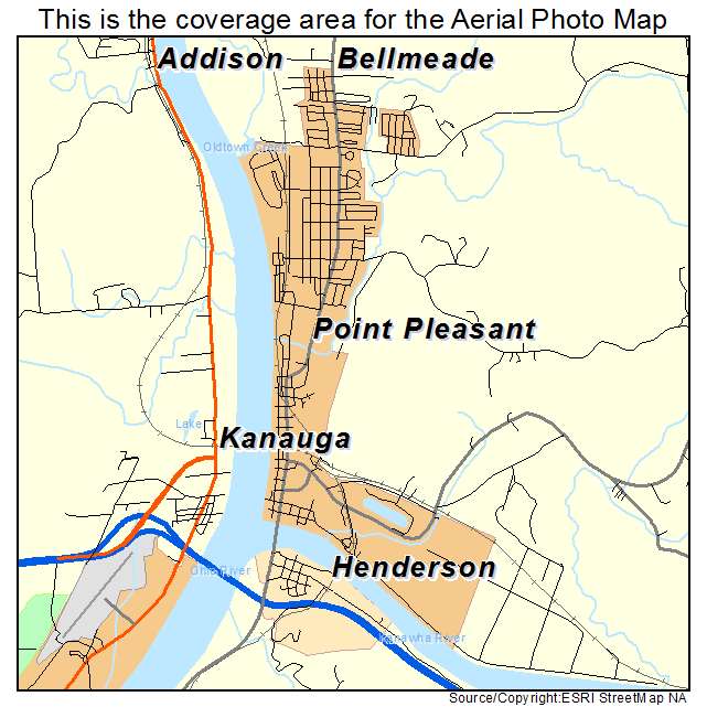 Point Pleasant, WV location map 