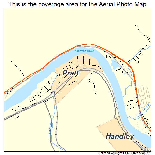Pratt, WV location map 