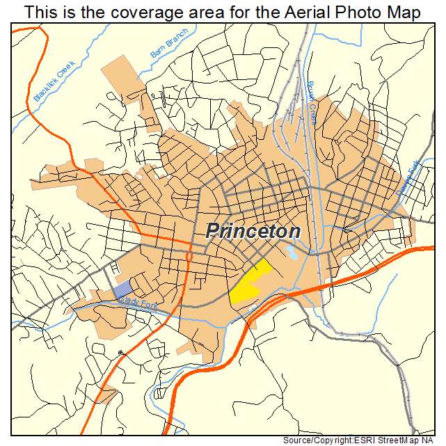 Princeton, WV location map 