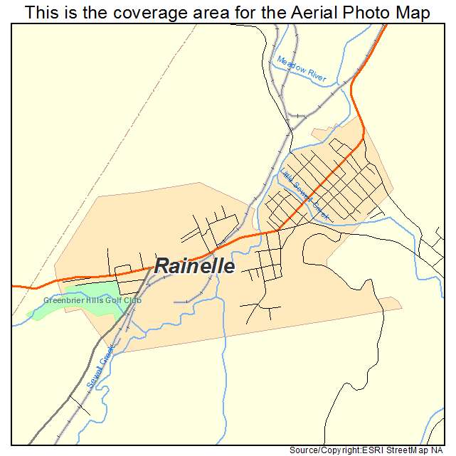Rainelle, WV location map 