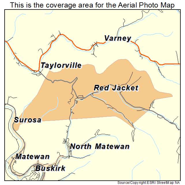 Red Jacket, WV location map 
