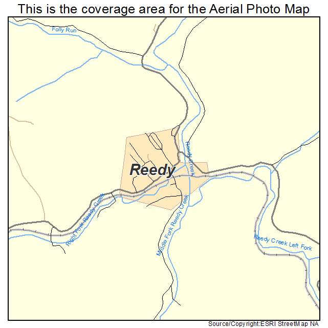 Reedy, WV location map 
