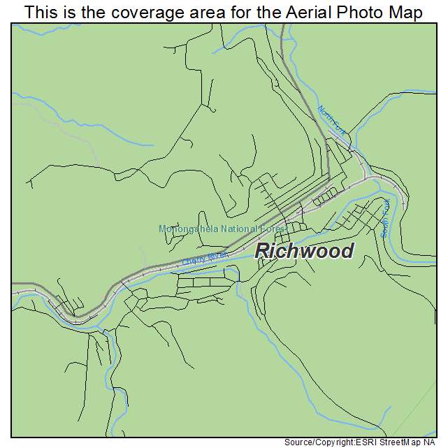 Richwood, WV location map 