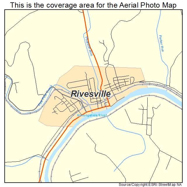 Rivesville, WV location map 