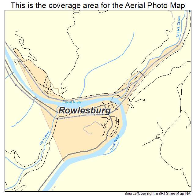Rowlesburg, WV location map 