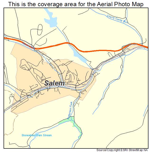 Salem, WV location map 