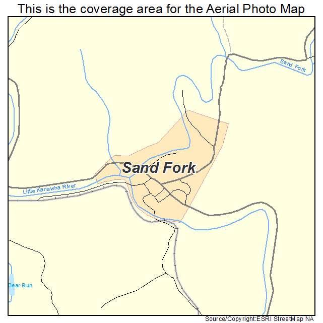 Sand Fork, WV location map 