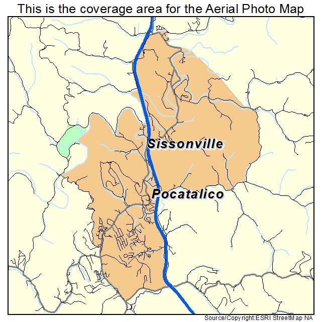 Sissonville, WV location map 