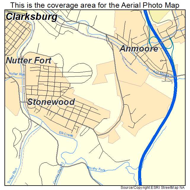 Stonewood, WV location map 