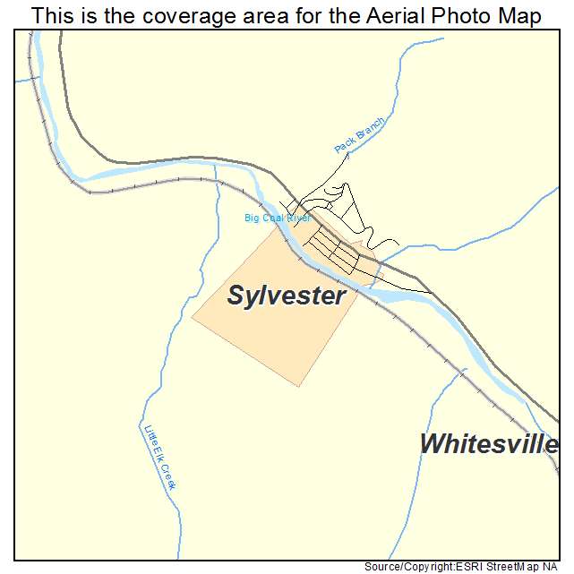 Sylvester, WV location map 