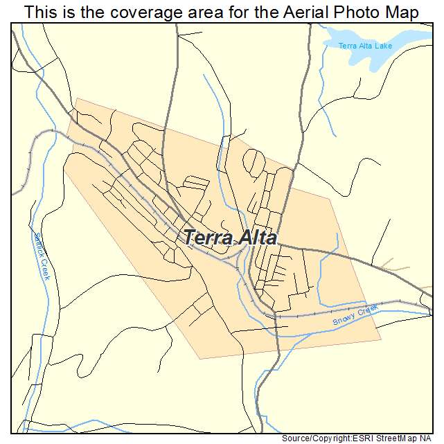 Terra Alta, WV location map 