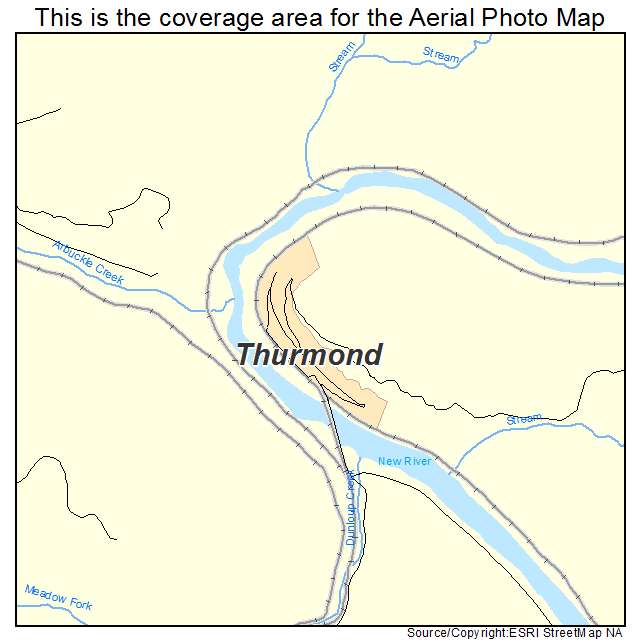 Thurmond, WV location map 