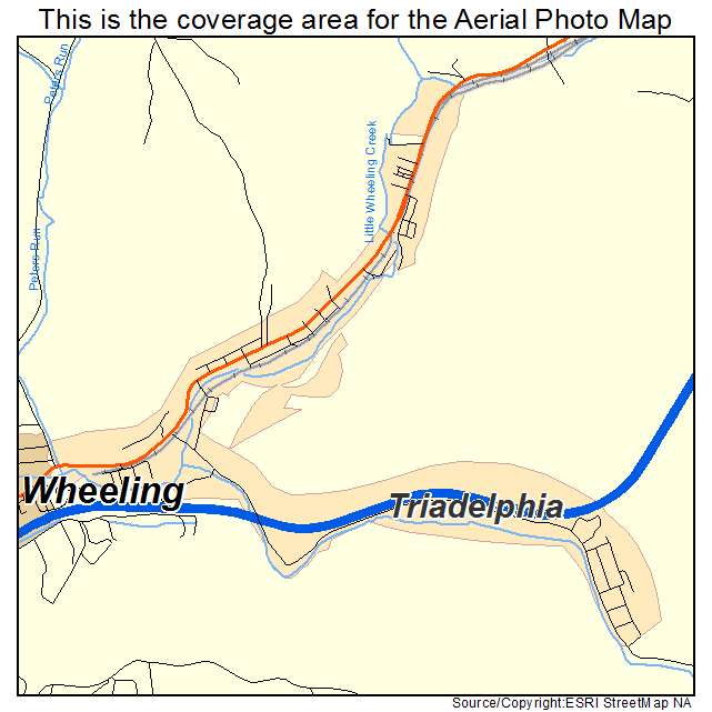 Triadelphia, WV location map 