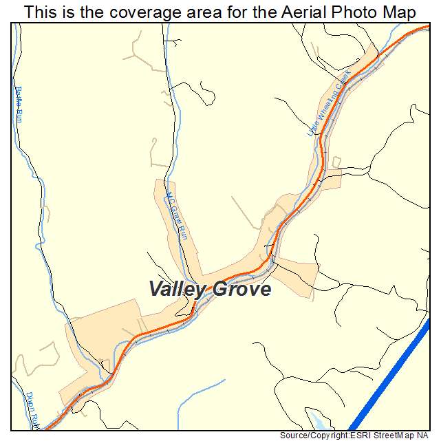 Valley Grove, WV location map 