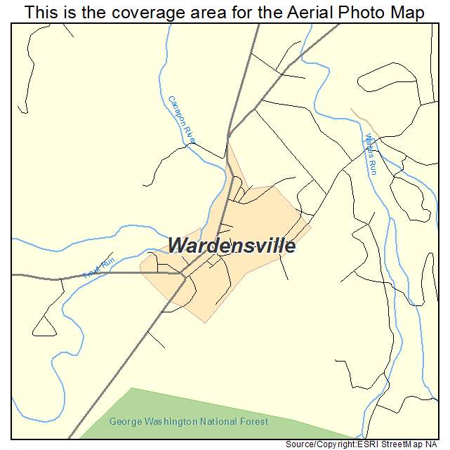 Wardensville, WV location map 