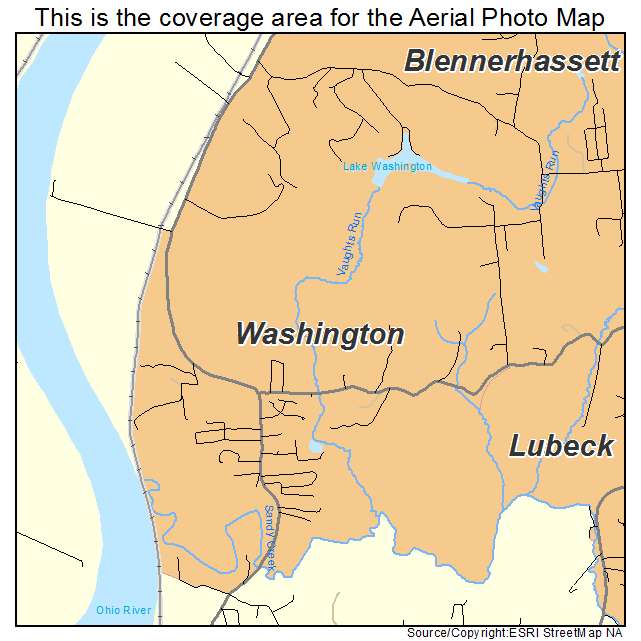 Washington, WV location map 
