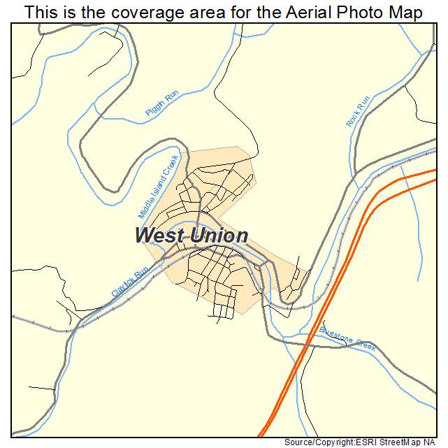 West Union, WV location map 