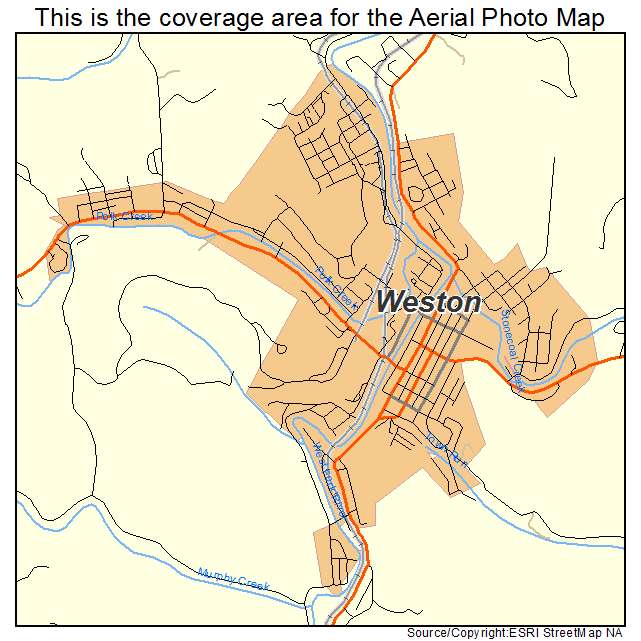 Weston, WV location map 