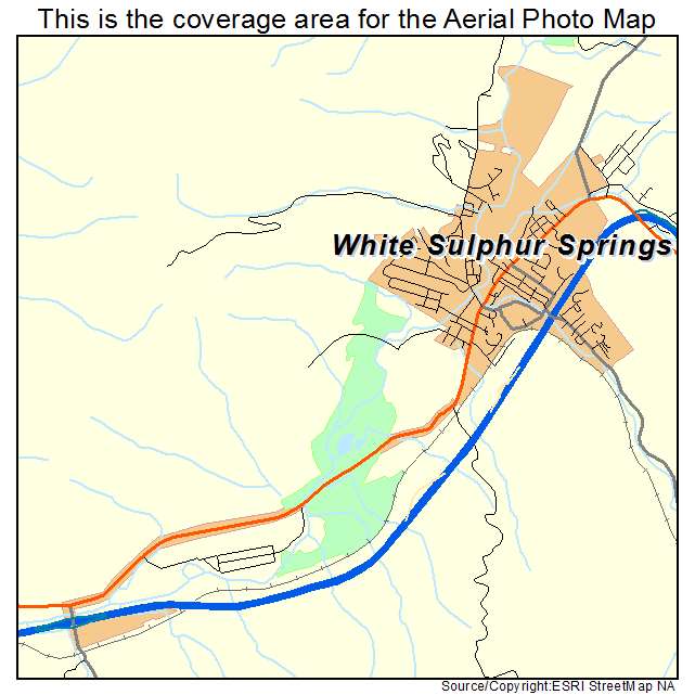 White Sulphur Springs, WV location map 