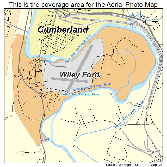 Wiley Ford, WV location map 