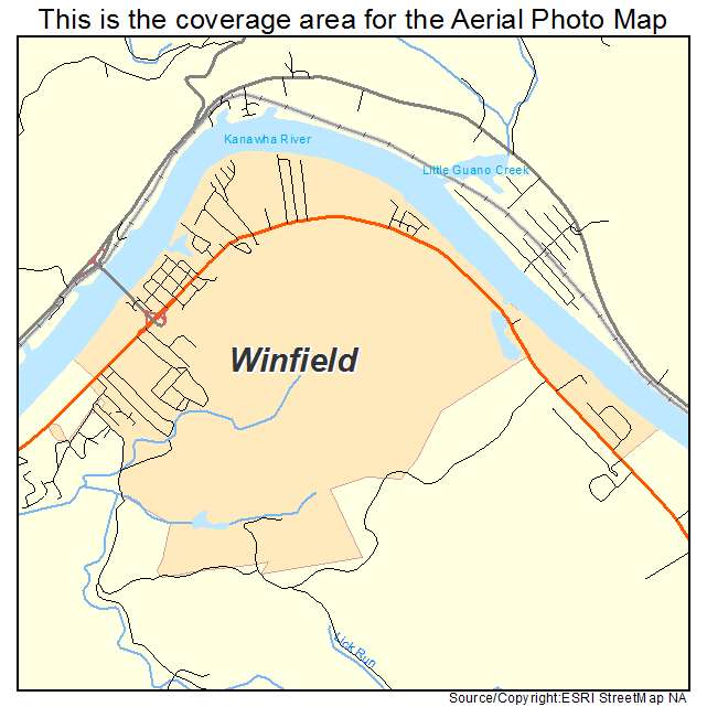 Winfield, WV location map 