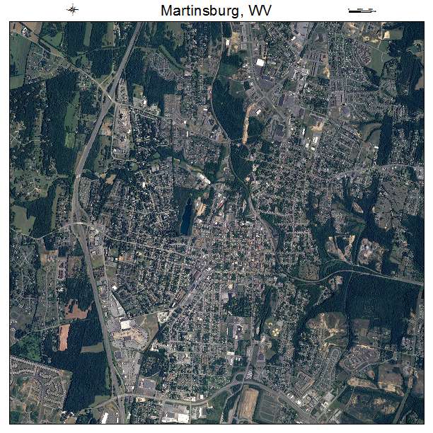 Martinsburg, WV air photo map