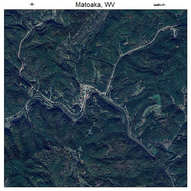 Matoaka, WV air photo map