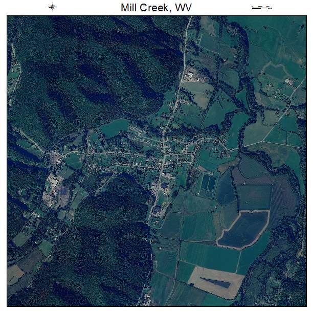 Mill Creek, WV air photo map
