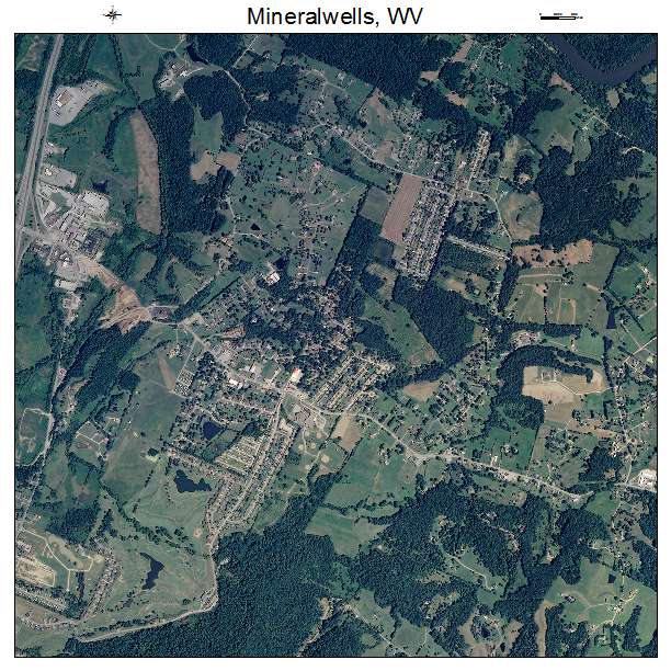 Mineralwells, WV air photo map