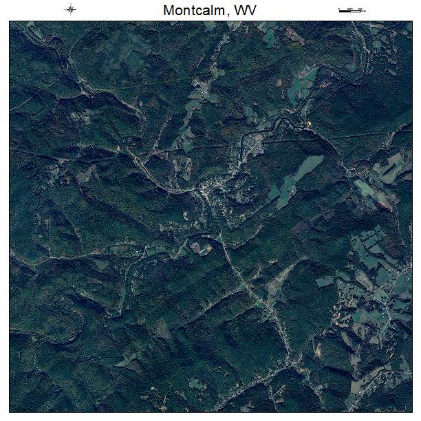 Montcalm, WV air photo map